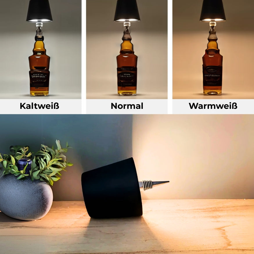 Leuchtstil - Korkenlicht Kabellose Flaschenlampe