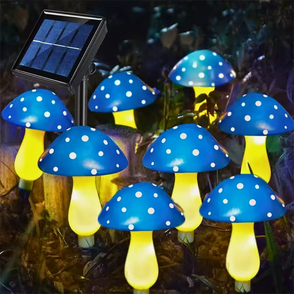 Leuchtstil - Piluma Solar LED Pilze für Garten & Terrasse (8 Stück)