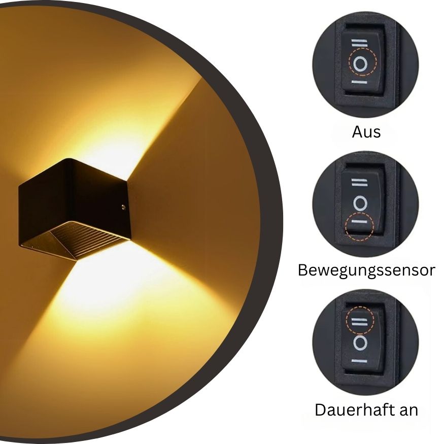 Leuchtstil - Lumea Kabellose RGB Wandlampe