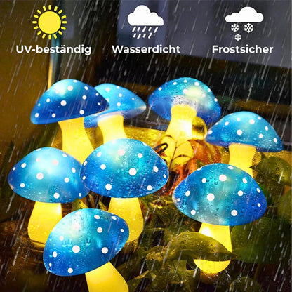 Leuchtstil - Piluma Solar LED Pilze für Garten & Terrasse (8 Stück)