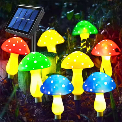 Leuchtstil - Piluma Solar LED Pilze für Garten & Terrasse (8 Stück)