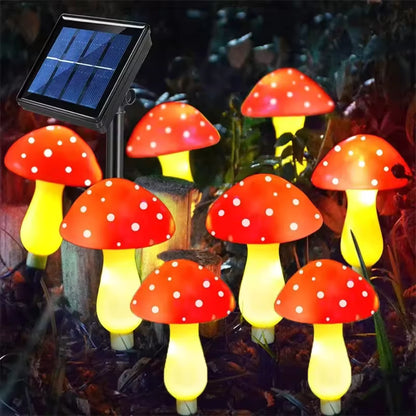 Leuchtstil - Piluma Solar LED Pilze für Garten & Terrasse (8 Stück)